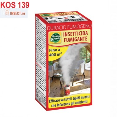 Insecticide profesional fumigen KOS139, anti tantari, purici, molii, plosnite, furnici, gandaci