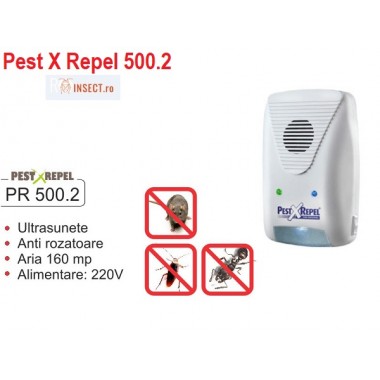 Pest X Repel 500.2 - Aparat anti soareci, sobolani si lilieci cu ultrasunete